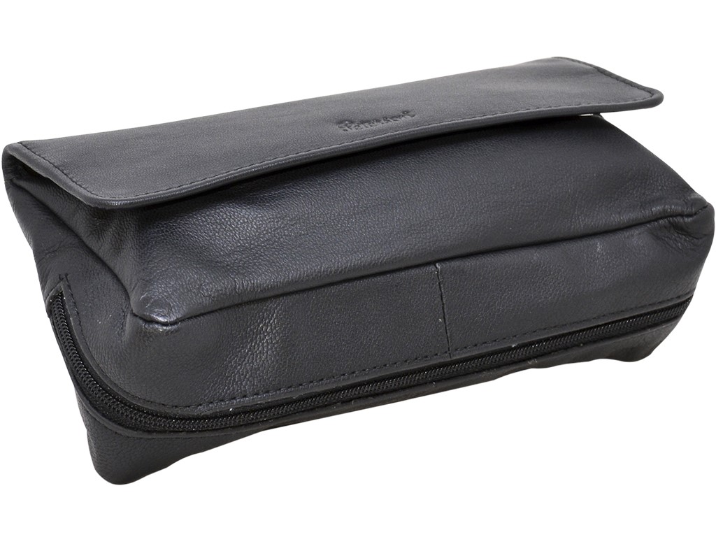peterson pipe bag black leather