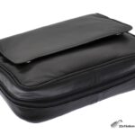 BOLSA TABACO Y PIPA PIEL NEGRA CUATRO PIPAS